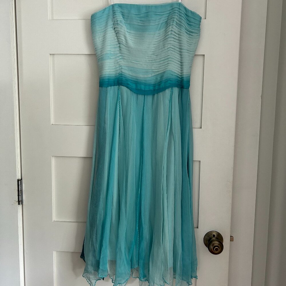 Vintage Laundry by Shelli Segal Aqua Prom Dress, Size 2